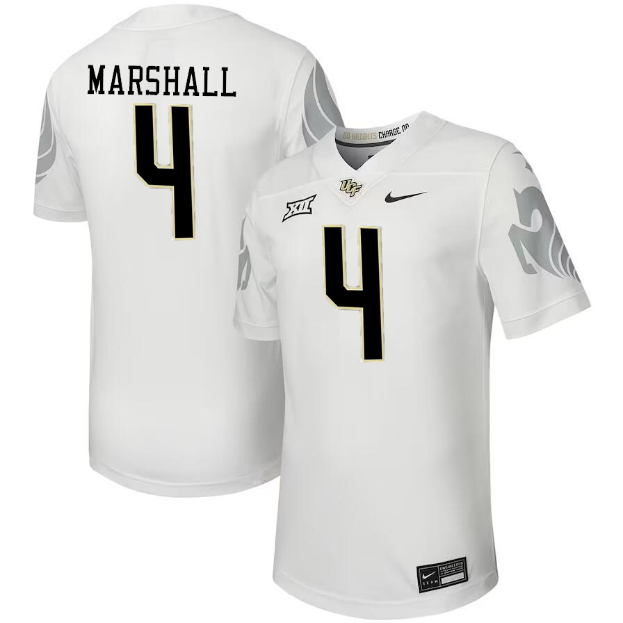 Men #4 Braeden Marshall UCF Knights Big 12 Conference College Football Jerseys Stitched-Black